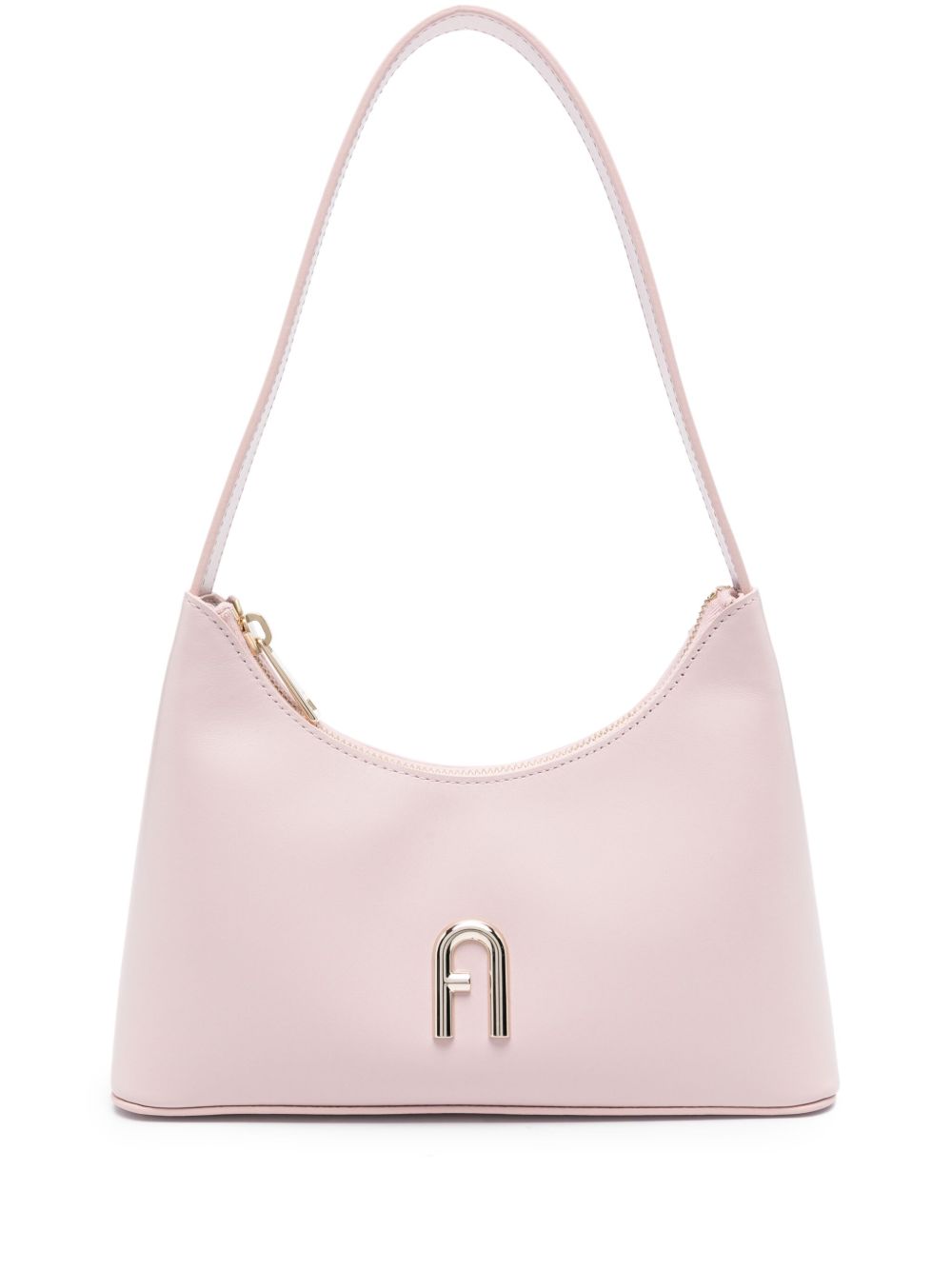 Furla Diamante Arch 图案皮质单肩包 - 粉色