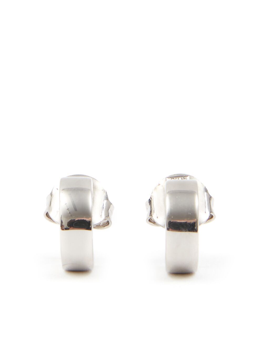 MM6 Maison Margiela Numeric 雕刻圈形耳环 - 银色