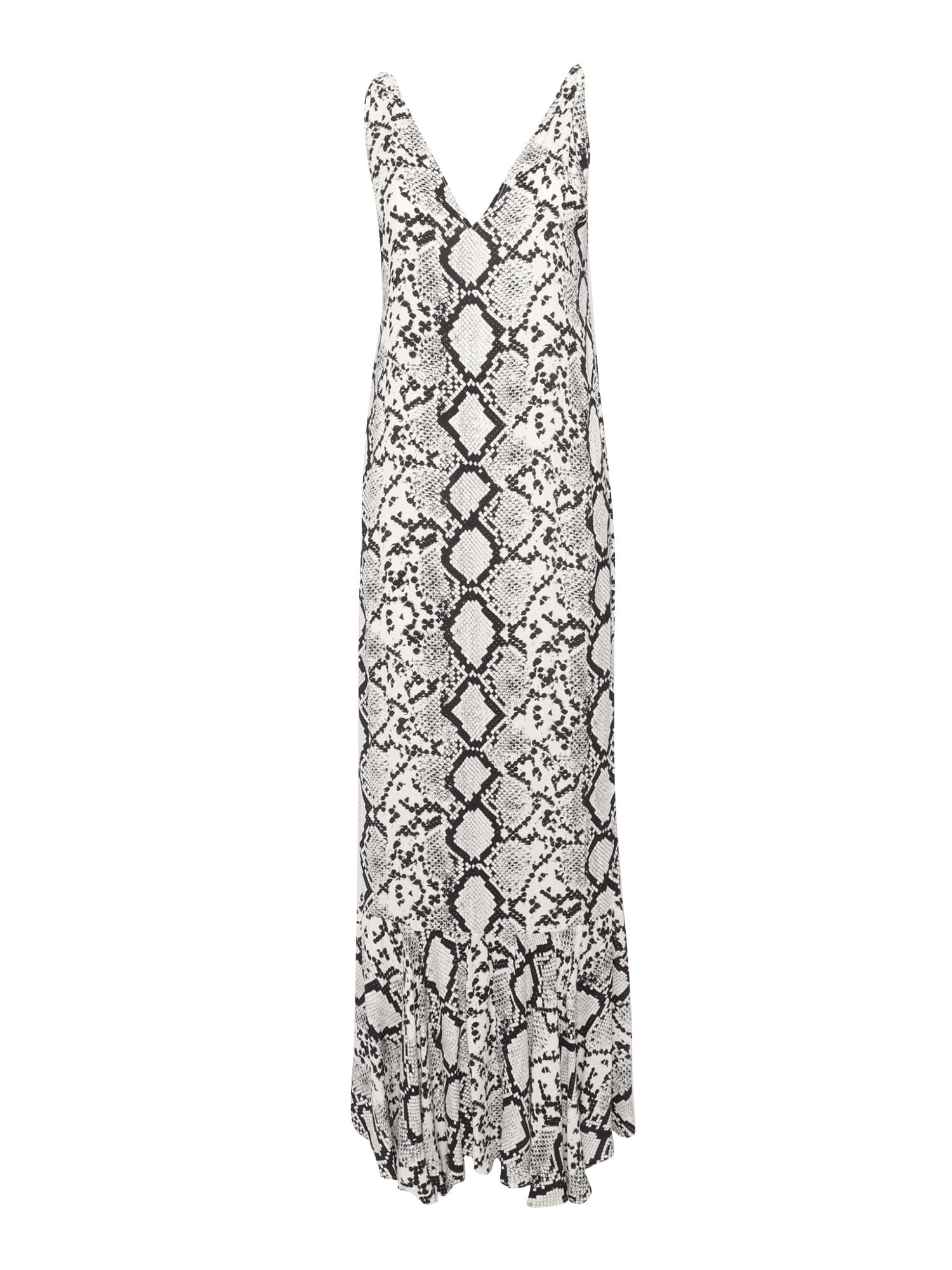 Elisabetta Franchi Long Python Pattern Dress