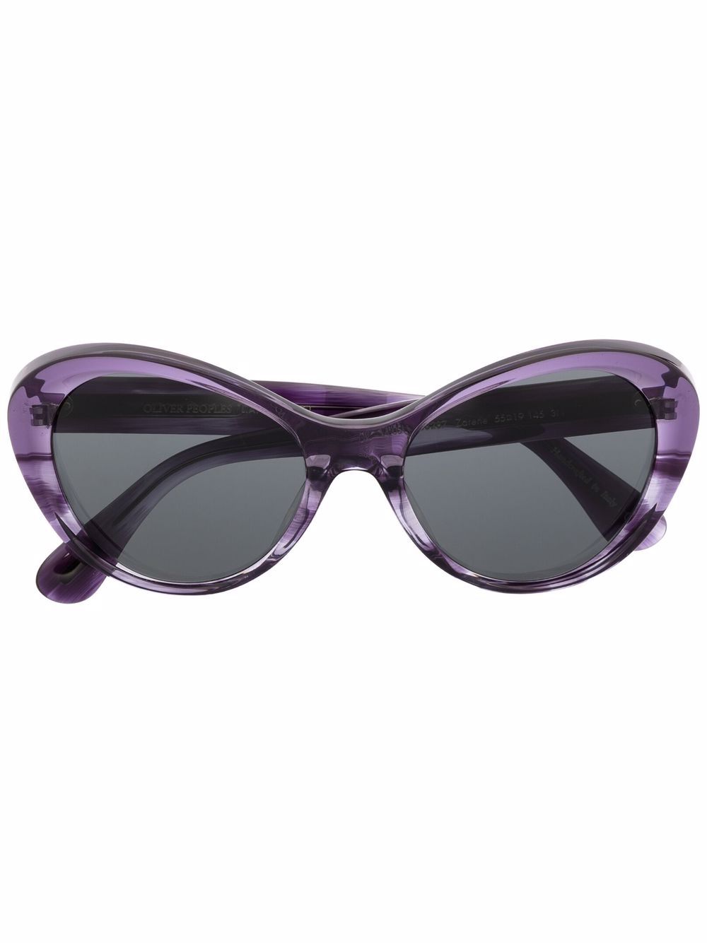 Oliver Peoples 玳瑁纹太阳眼镜 - 紫色
