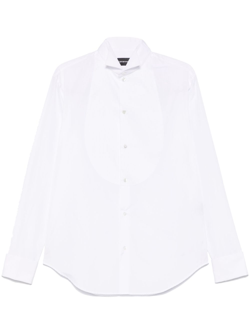 Emporio Armani 经典棉衬衫 - 白色