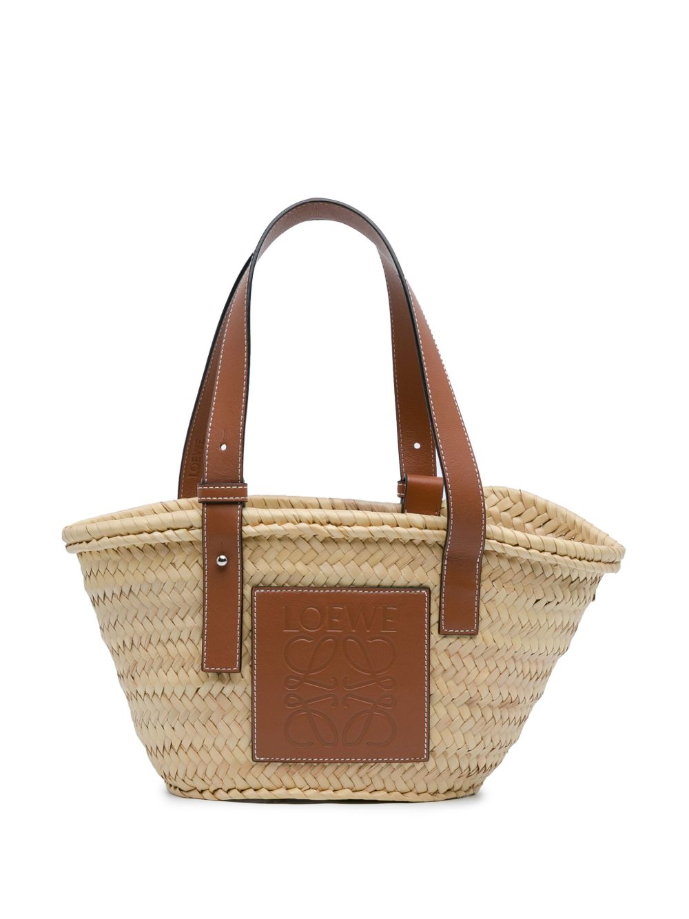 Loewe Pre-Owned Small Raffia Basket 托特包（2010-2023年典藏款） - 褐色