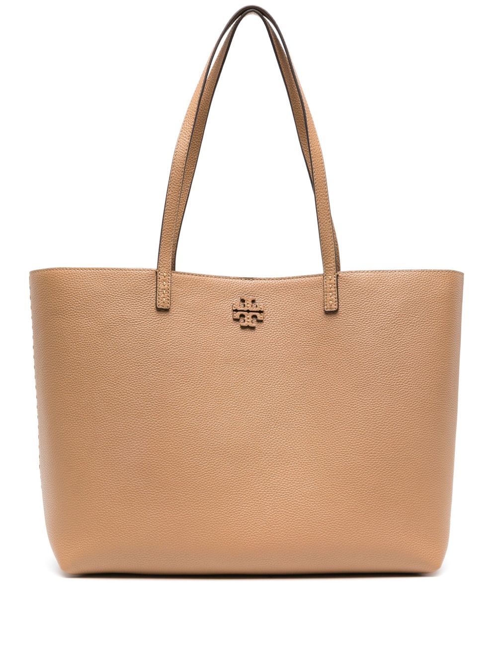 Tory Burch McGraw 皮质托特包 - 褐色