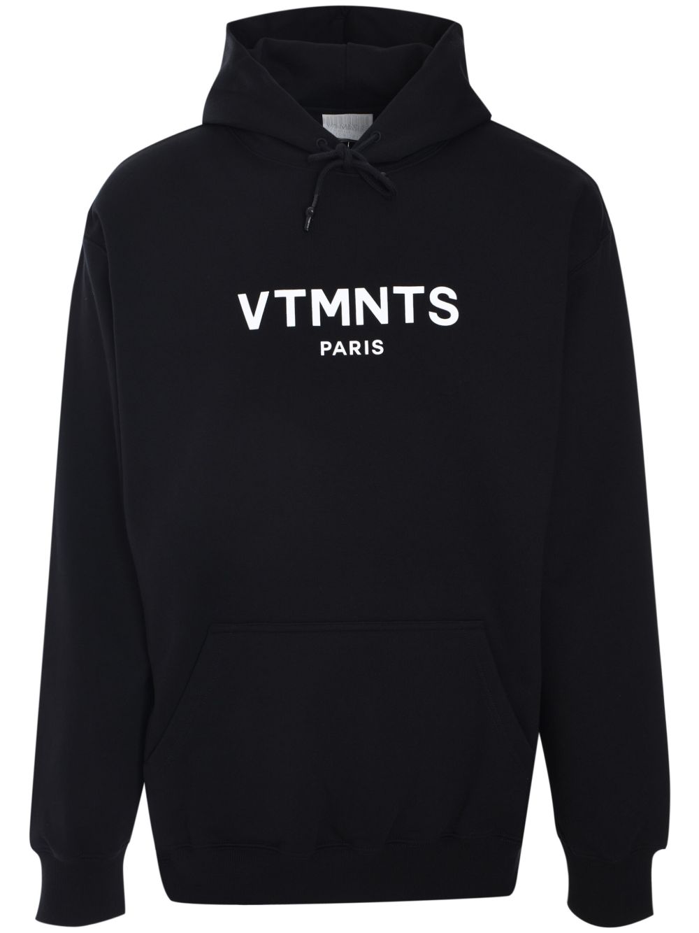 VTMNTS logo印花连帽衫 - 黑色