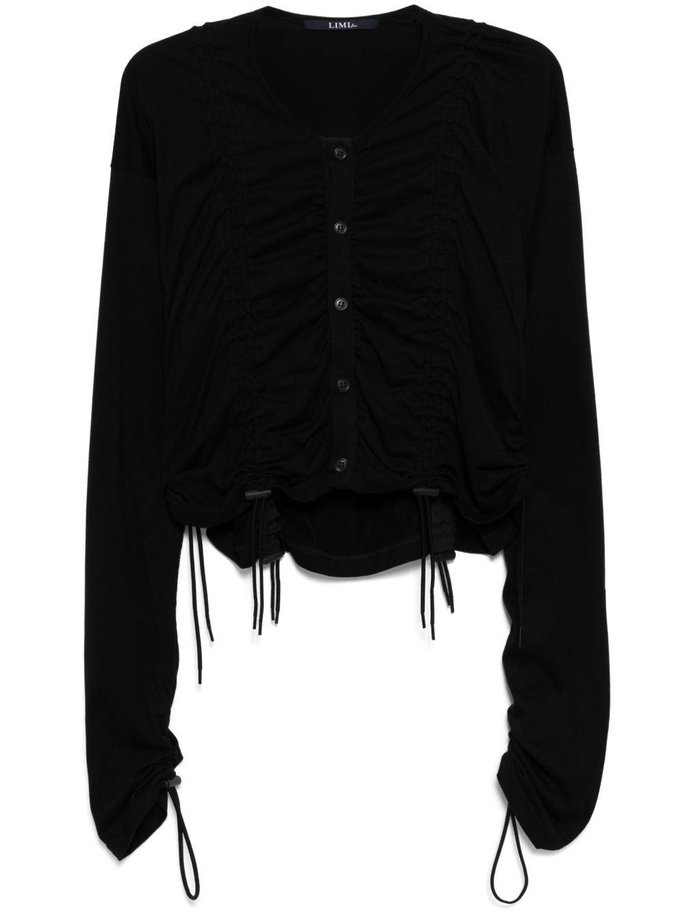 Yohji Yamamoto 松紧开衫 - 黑色