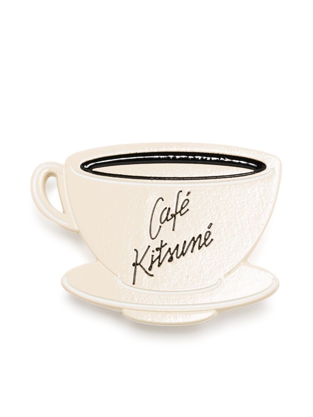 CAFÉ KITSUNÉ 咖啡杯造型别针 - 褐色