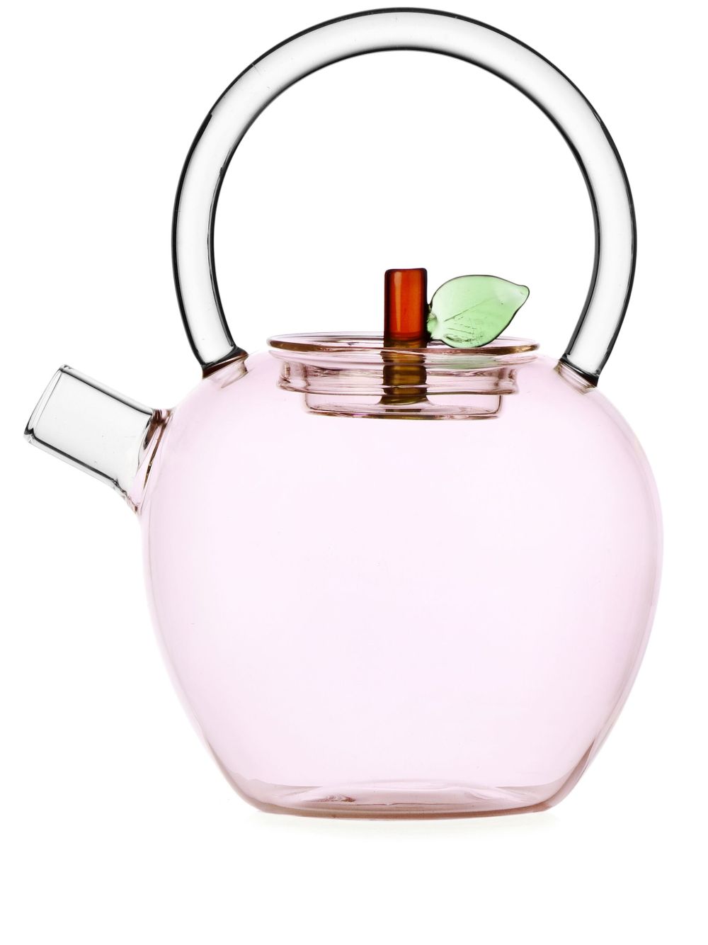 Ichendorf Milano Apple 玻璃茶壶（18厘米） - 粉色