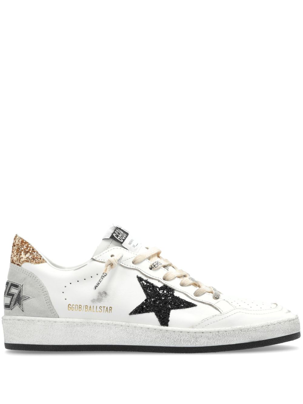 Golden Goose Ball Star 皮质运动鞋 - 白色