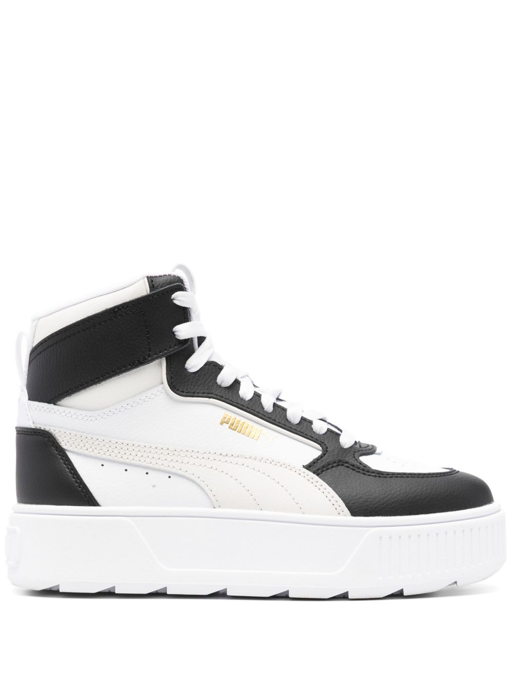 PUMA Karmen Rebelle 皮质运动鞋 - 白色