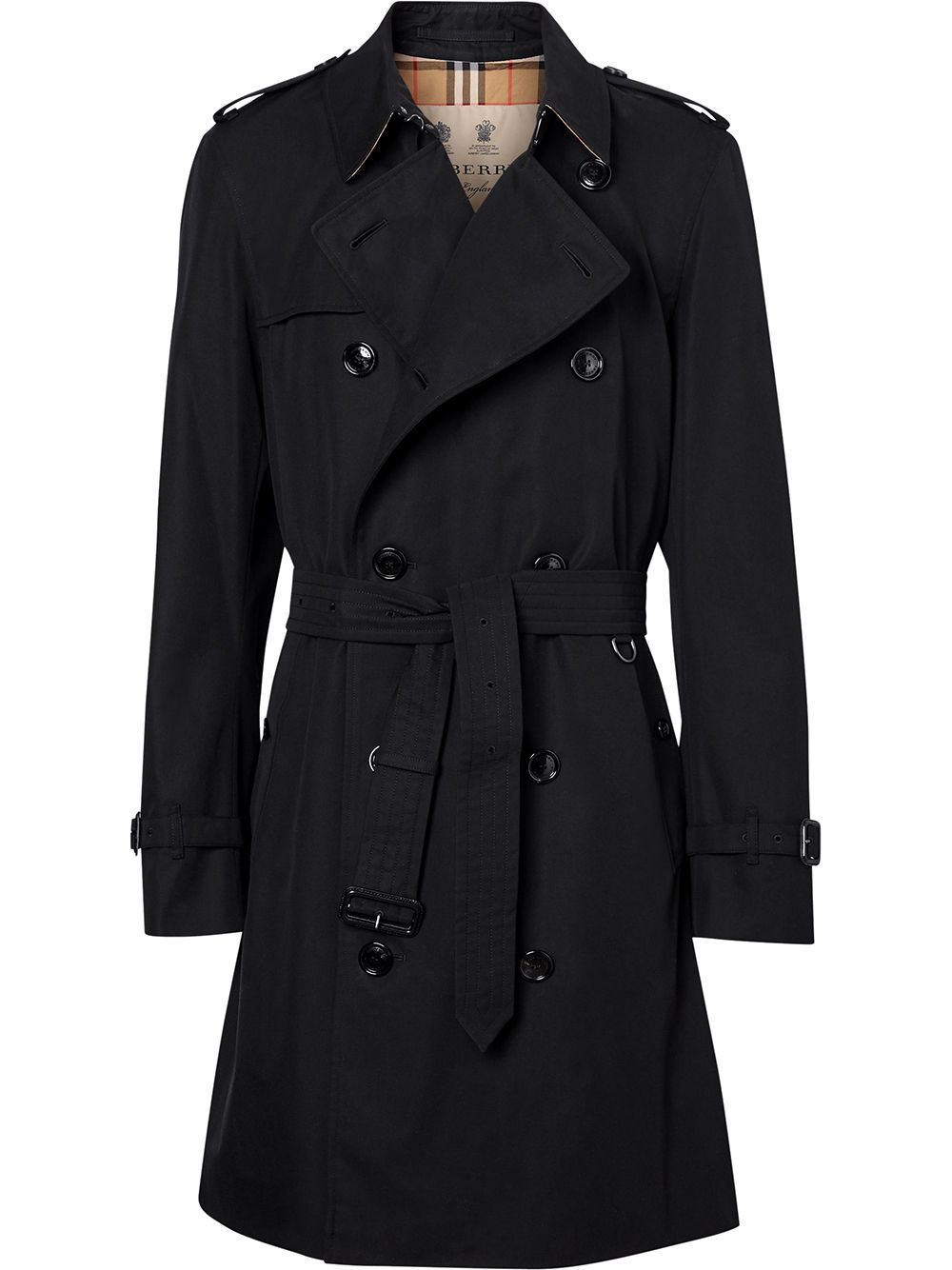 Burberry 博柏利 Chelsea Heritage 中长风衣 - 黑色