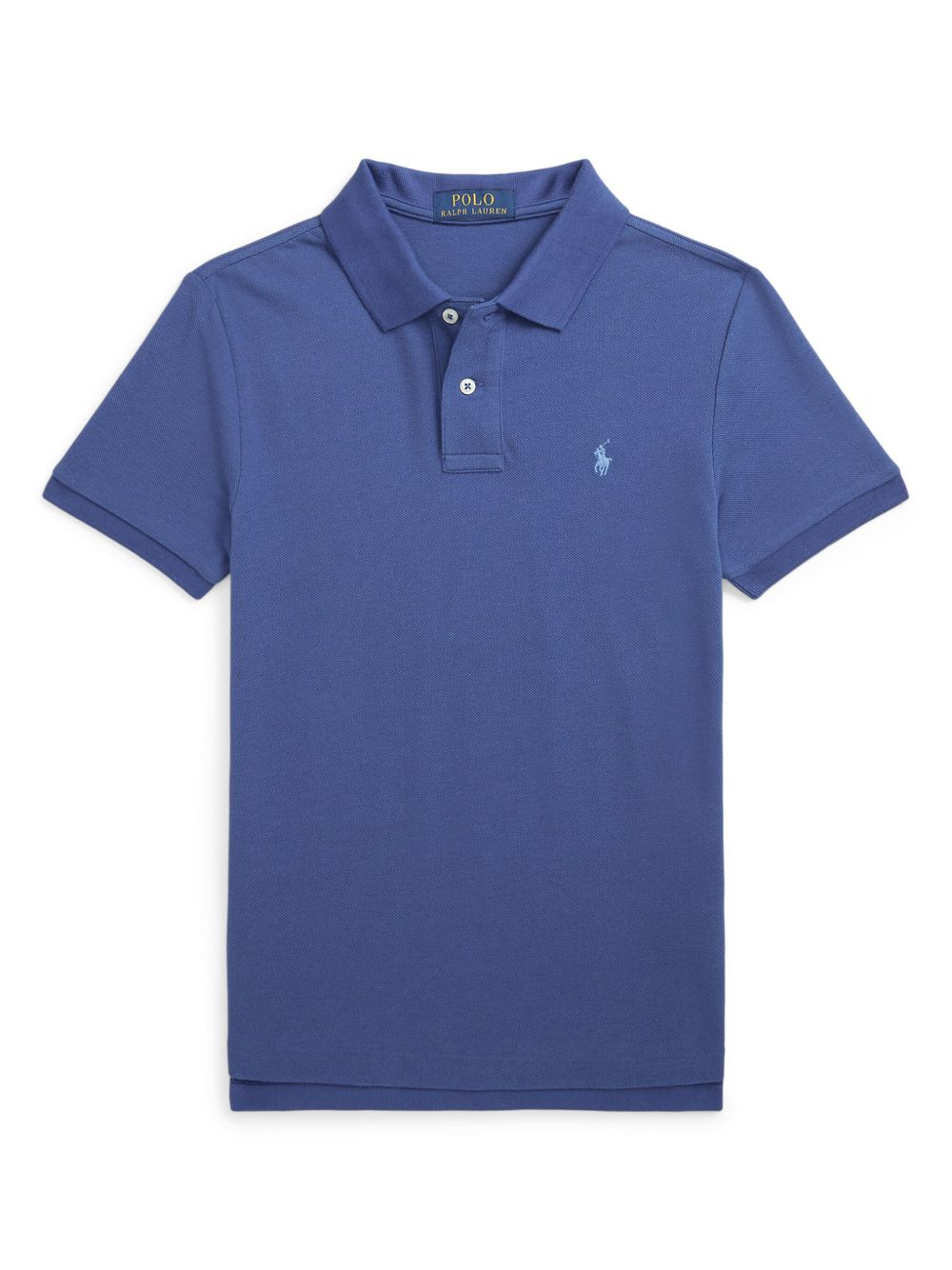 POLO RALPH LAUREN KIDS Polo Pony 刺绣棉polo衫 - 蓝色