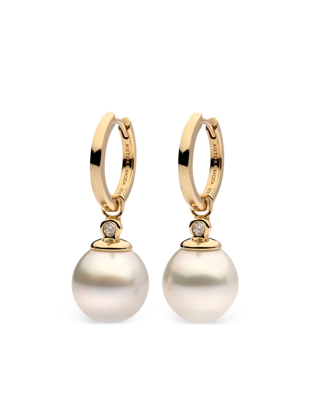 AUTORE MODA 9K黄金 Allegra 南洋珍珠耳环 - 金色
