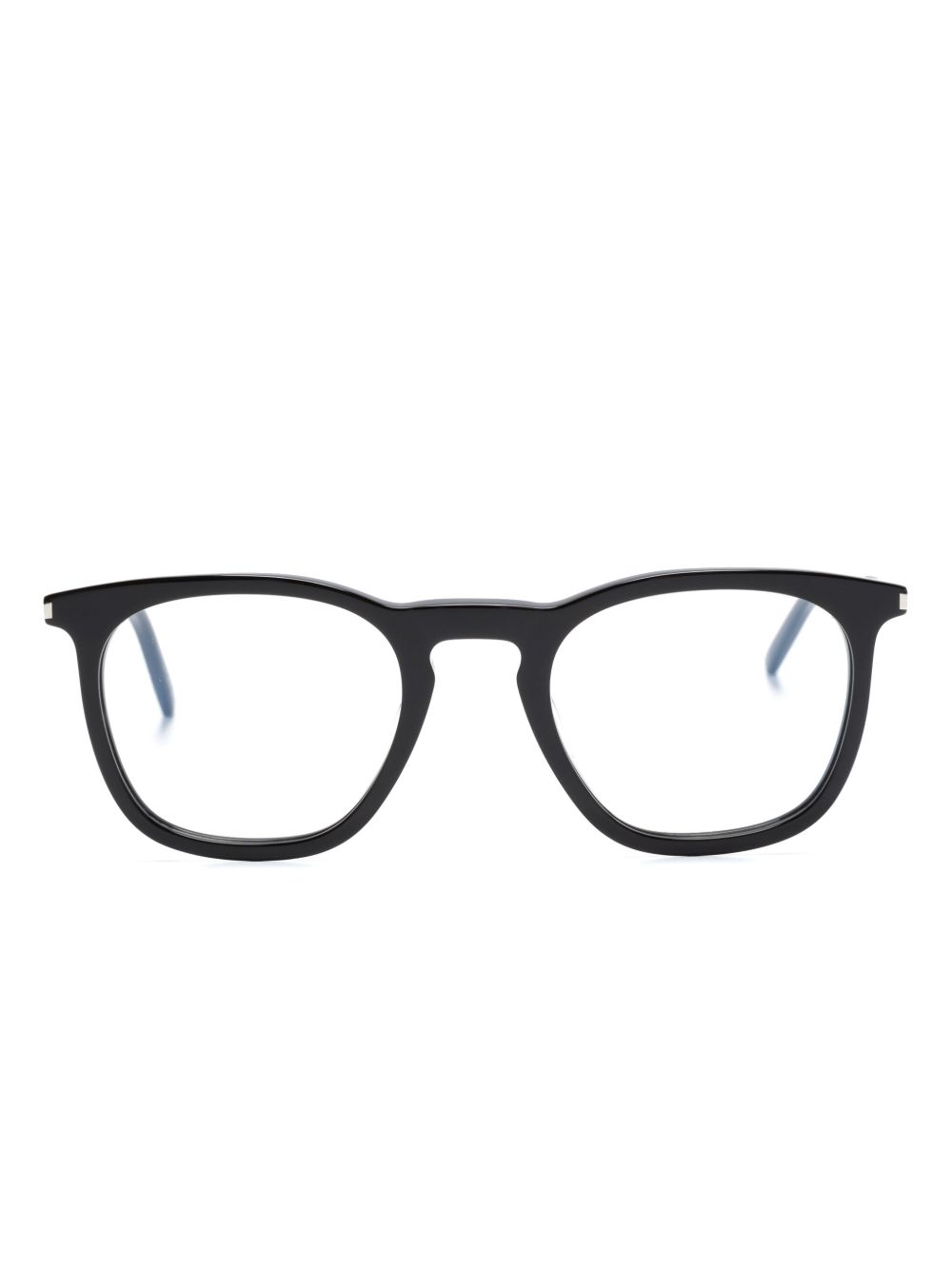 Saint Laurent Eyewear 哑光效果方框眼镜 - 黑色