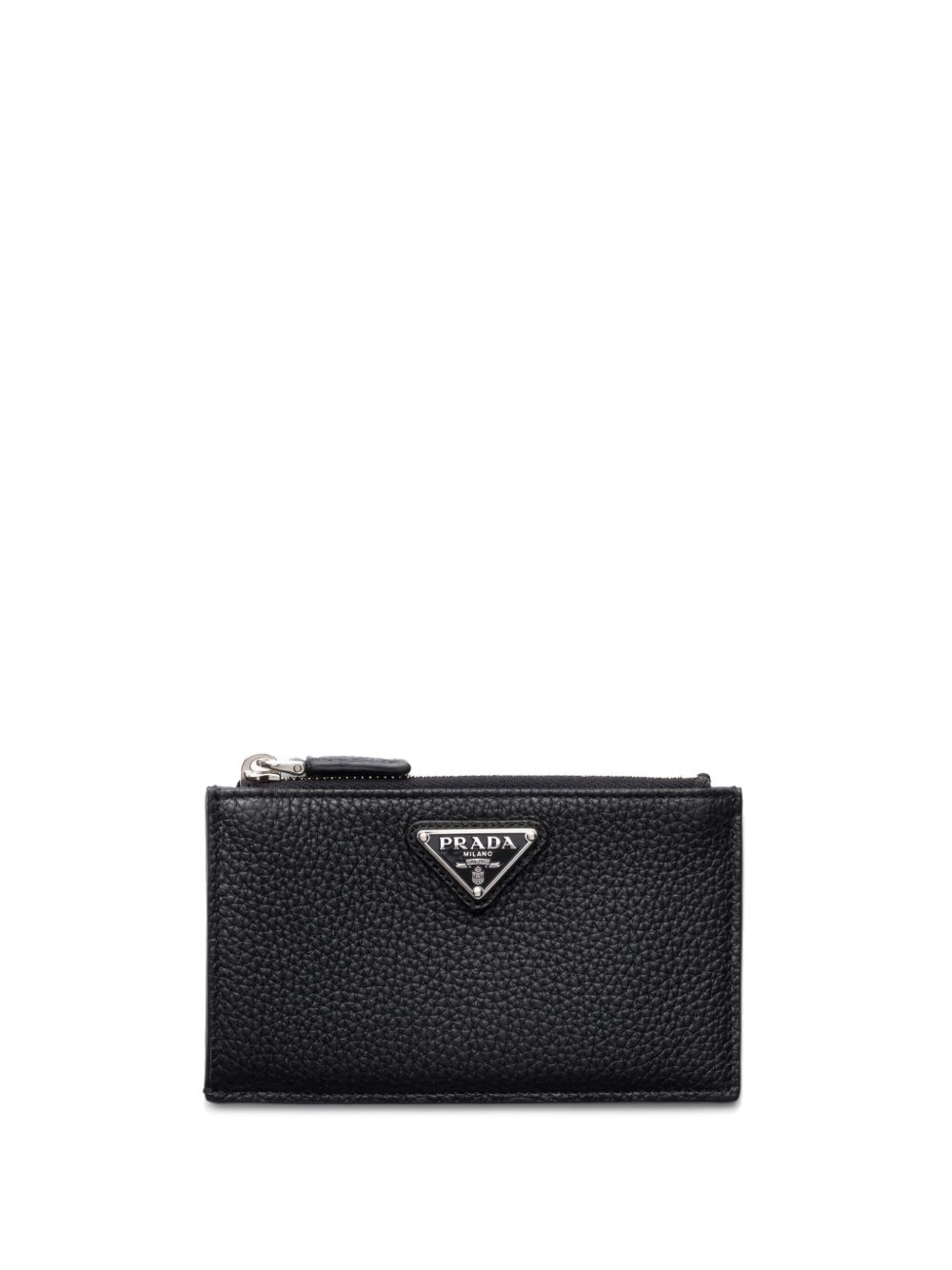Prada Saffiano 皮质卡夹 - 黑色
