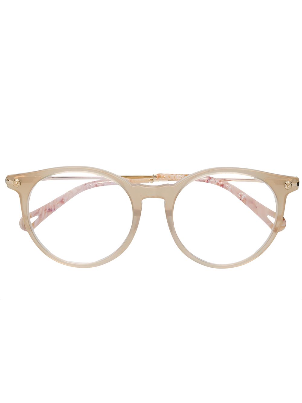 Chloé Eyewear 圆框眼镜 - 中性色