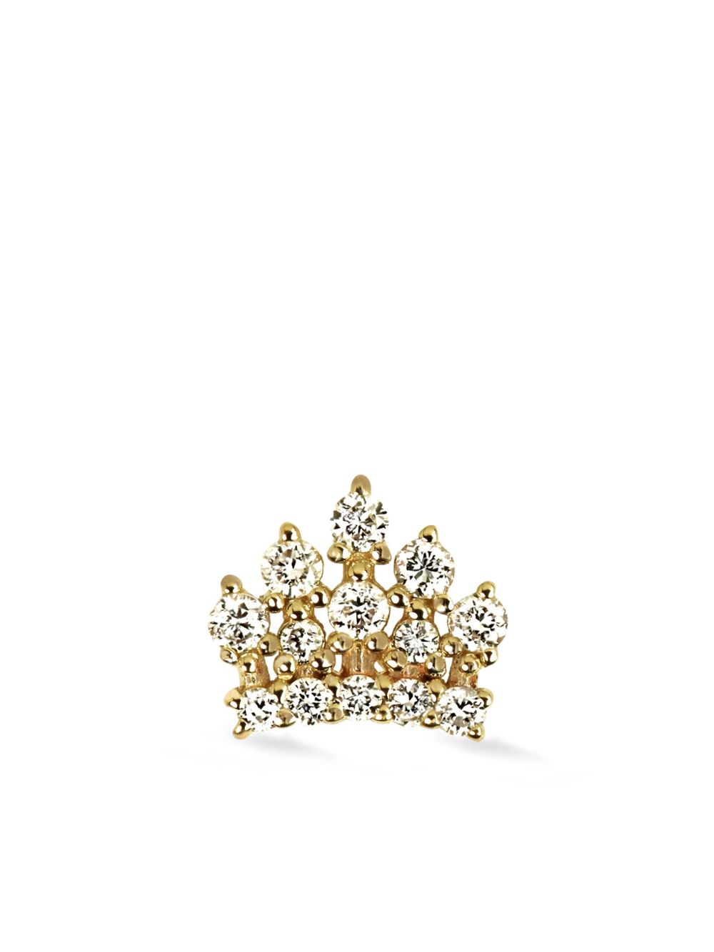 Lark & Berry 14K黄金 Royal Crown 钻石耳钉 - 金色