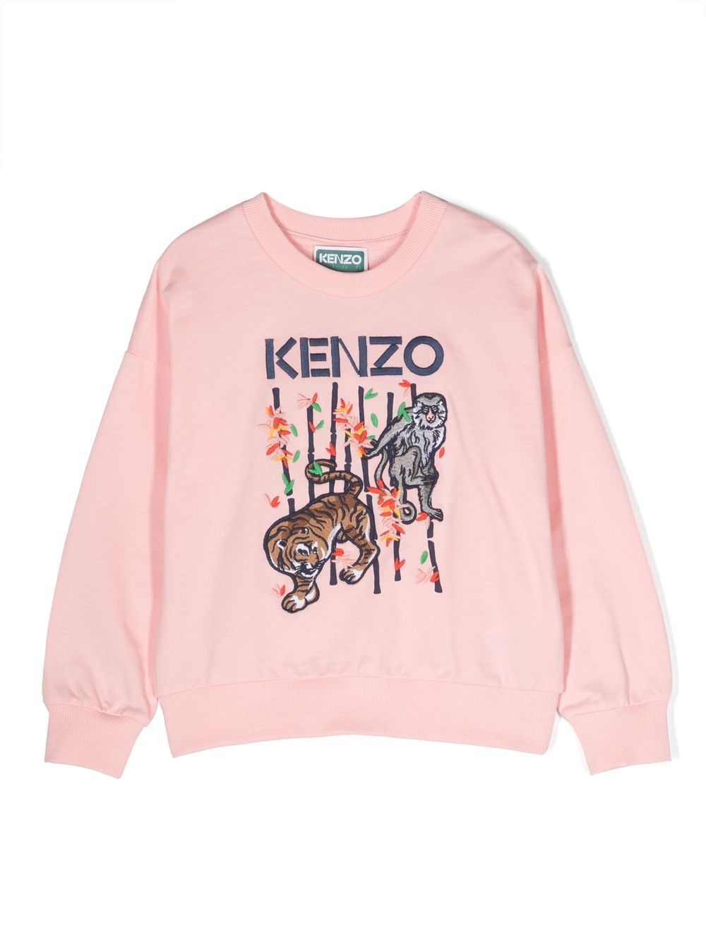 Kenzo Kids Bamboo 棉卫衣 - 粉色