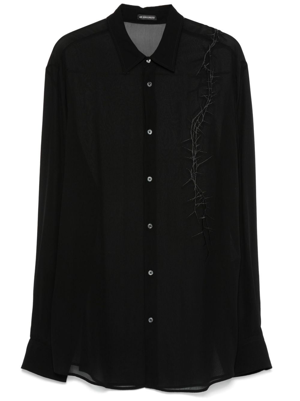 Ann Demeulemeester Korneel 衬衫 - 黑色