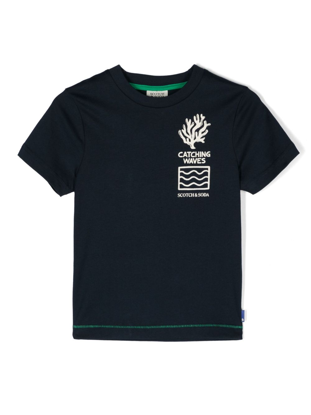 Scotch & Soda Artwork 棉T恤 - 蓝色