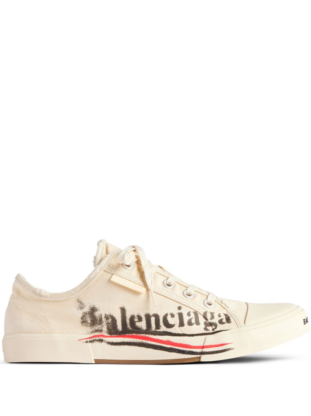 Balenciaga Paris 帆布运动鞋 - 白色
