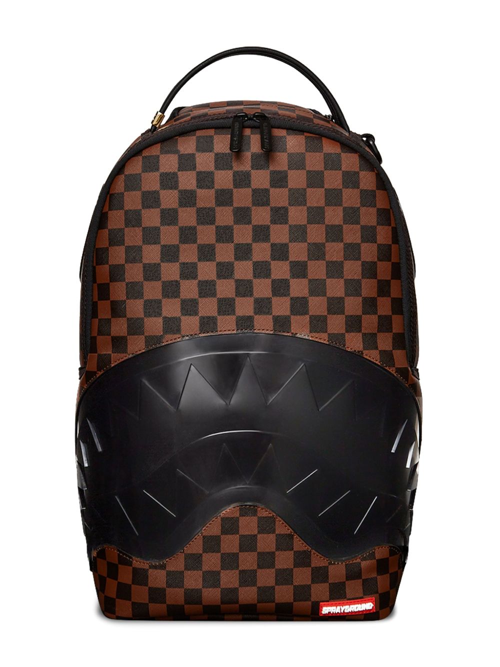 sprayground kid 压纹细节双肩包 - 褐色