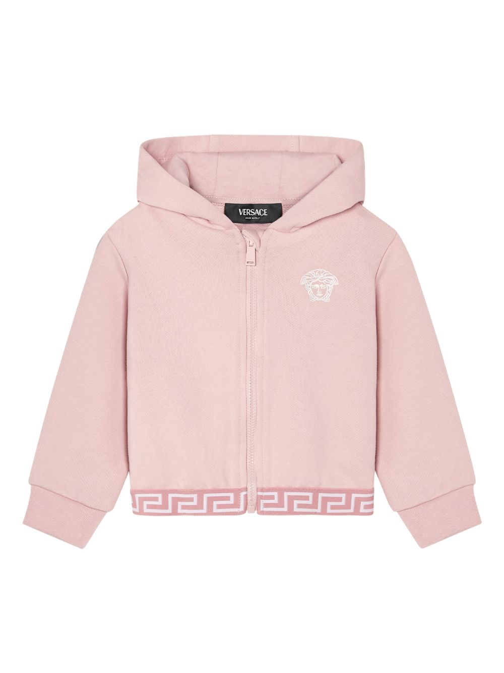 Versace Kids Medusa 棉连帽夹克 - 粉色