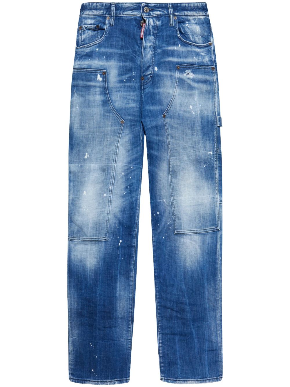 DSQUARED2 仿旧牛仔裤 - 蓝色