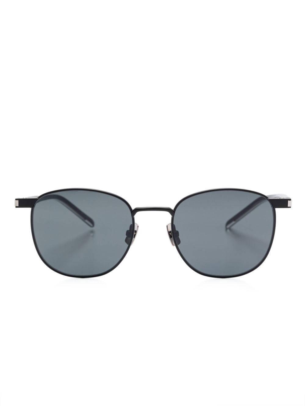 Saint Laurent Eyewear 圆框太阳眼镜 - 灰色