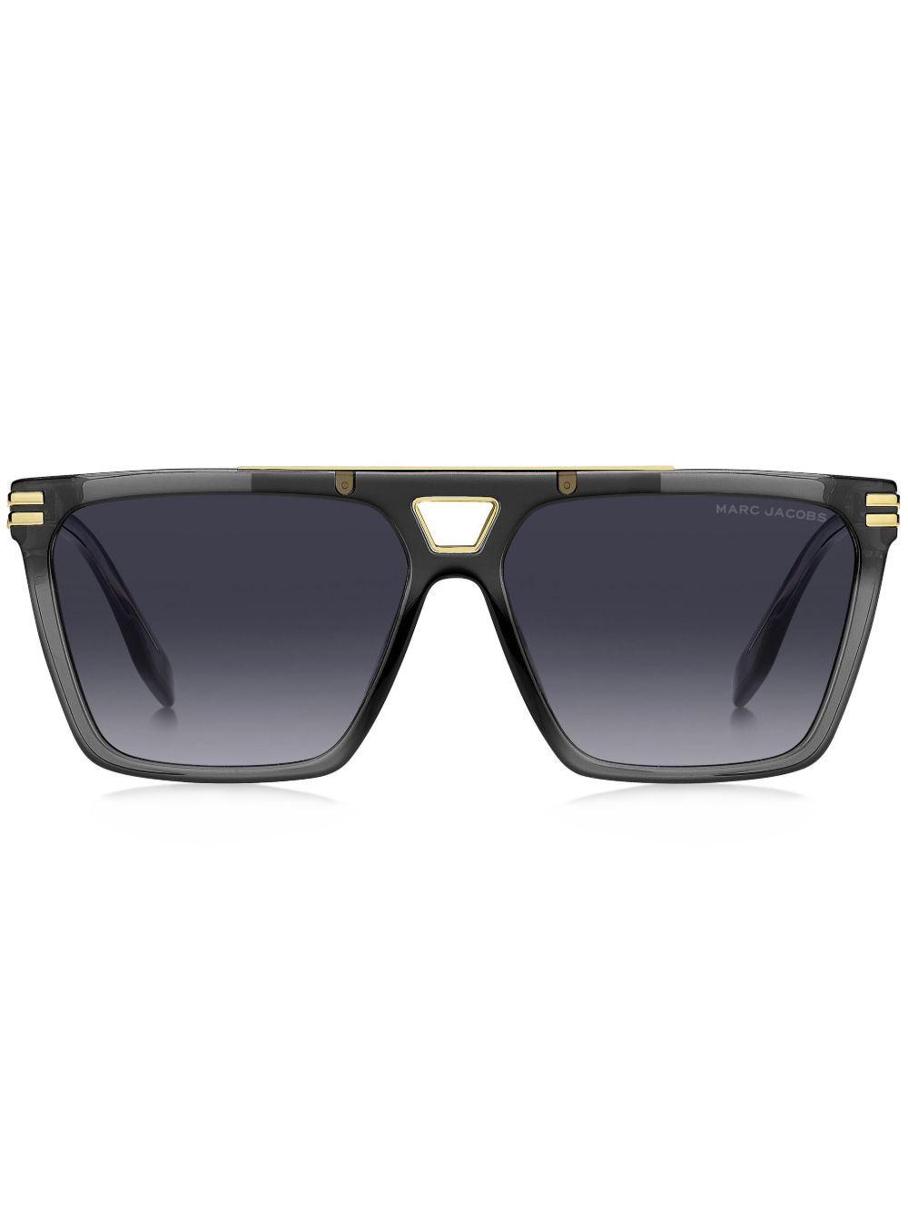 Marc Jacobs Eyewear Wayfarer 镜框太阳眼镜 - 灰色