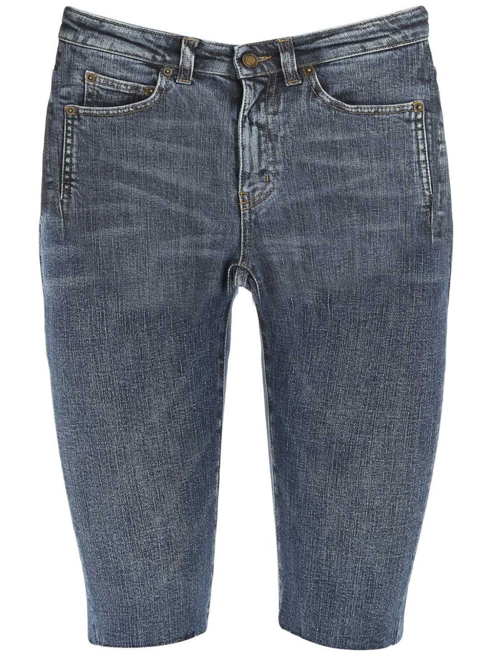 Saint Laurent 牛仔短裤 - 蓝色