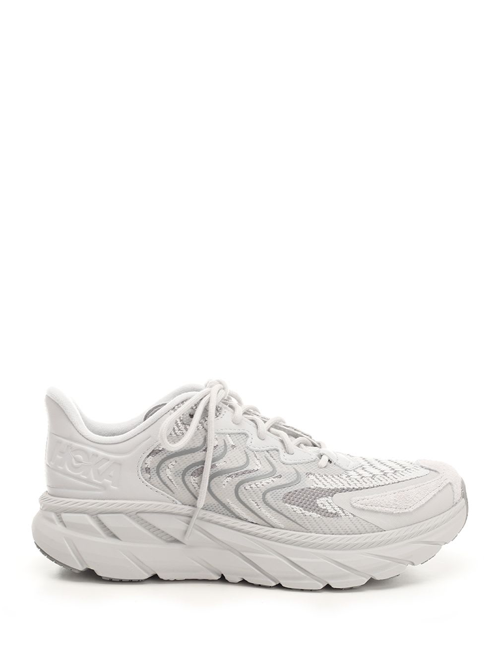 Hoka 浅灰色 Clifton 9 运动鞋