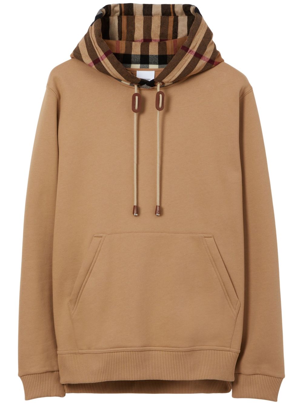 Burberry 复古印花连帽衫 - 褐色