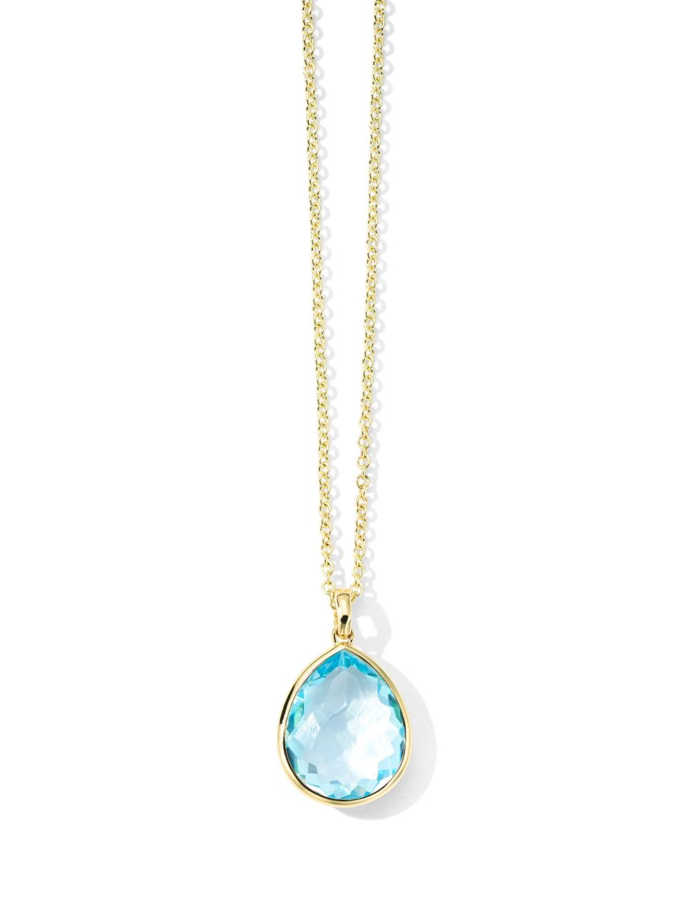 IPPOLITA Rock Candy Medium Teardrop 18K黄金黄玉项链 - 金色