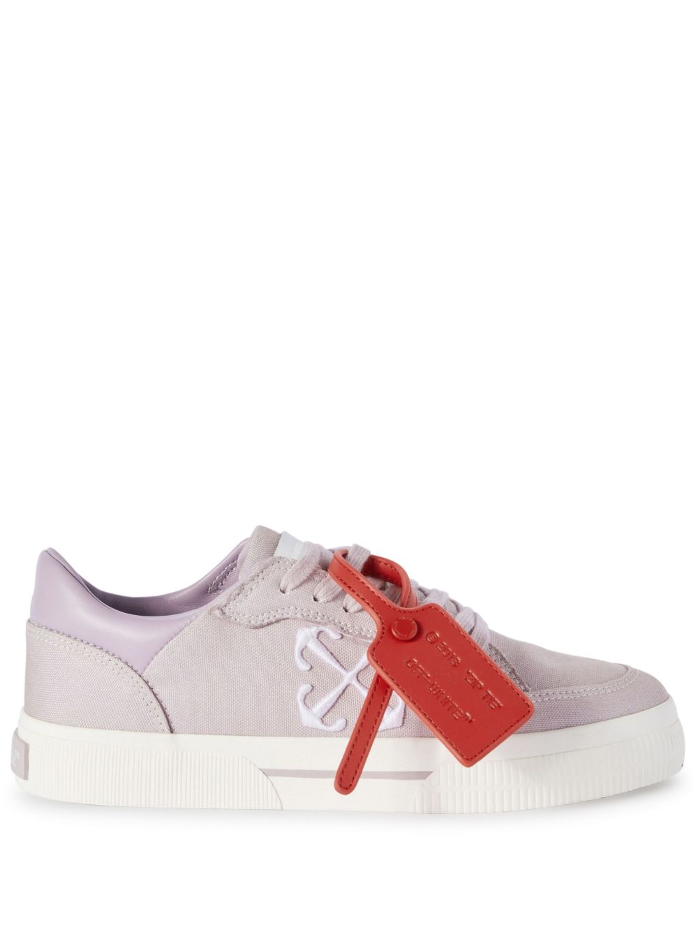 Off-White New Low Vulcanized 帆布运动鞋 - 紫色