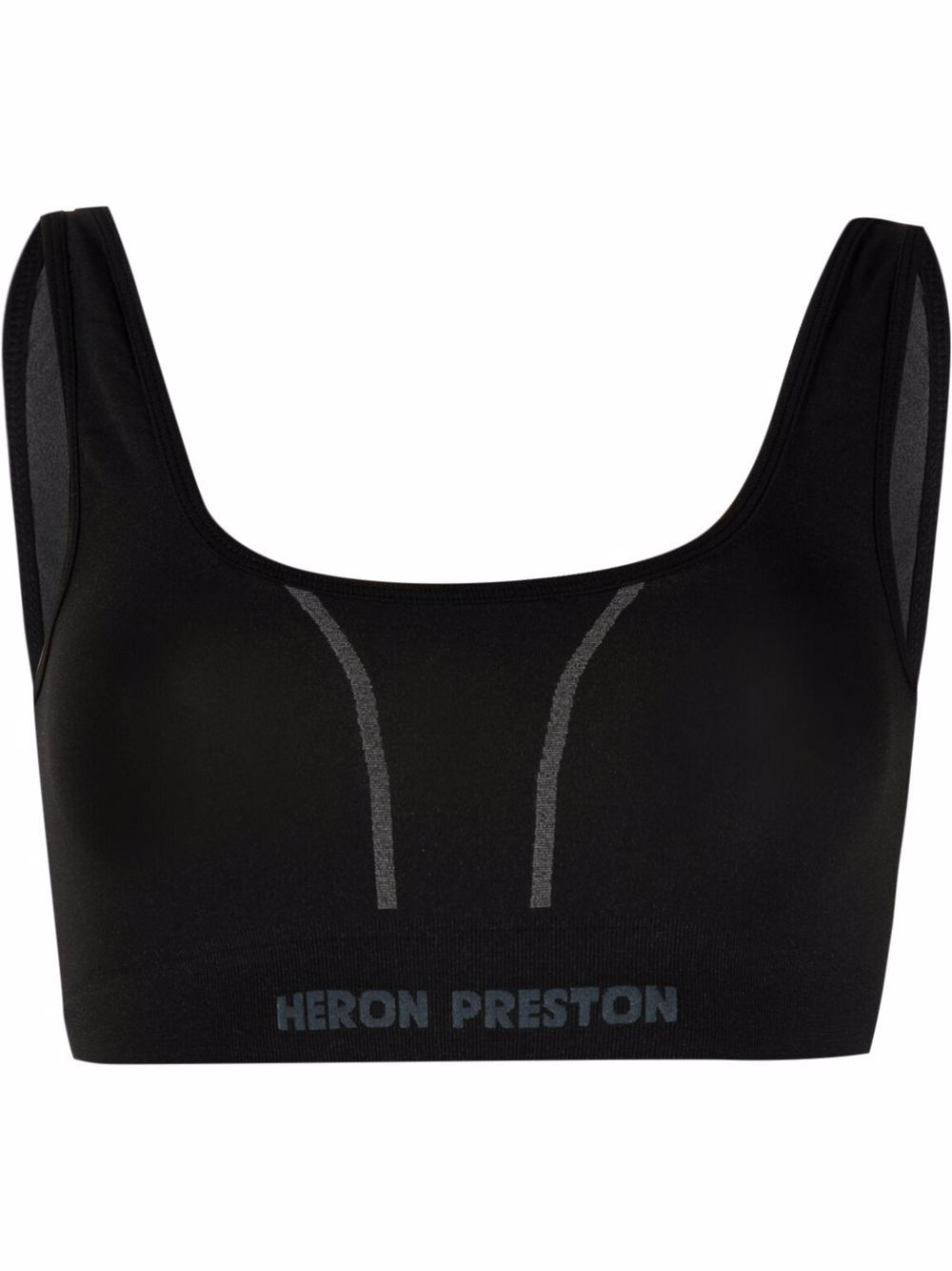 Heron Preston logo嵌花短款上衣 - 黑色