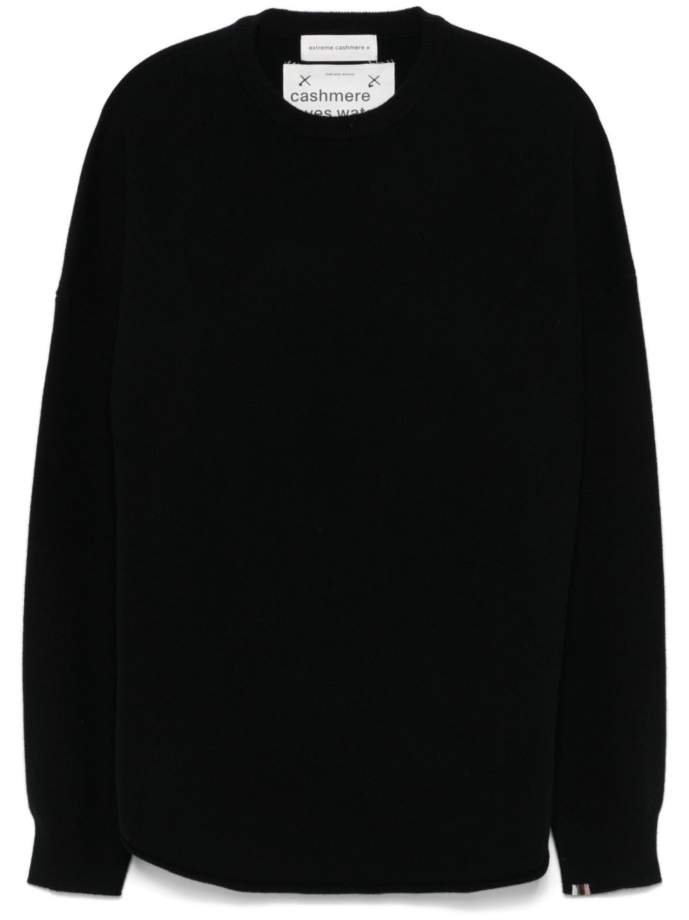 extreme cashmere N°53 Crew Hop 毛衣 - 黑色