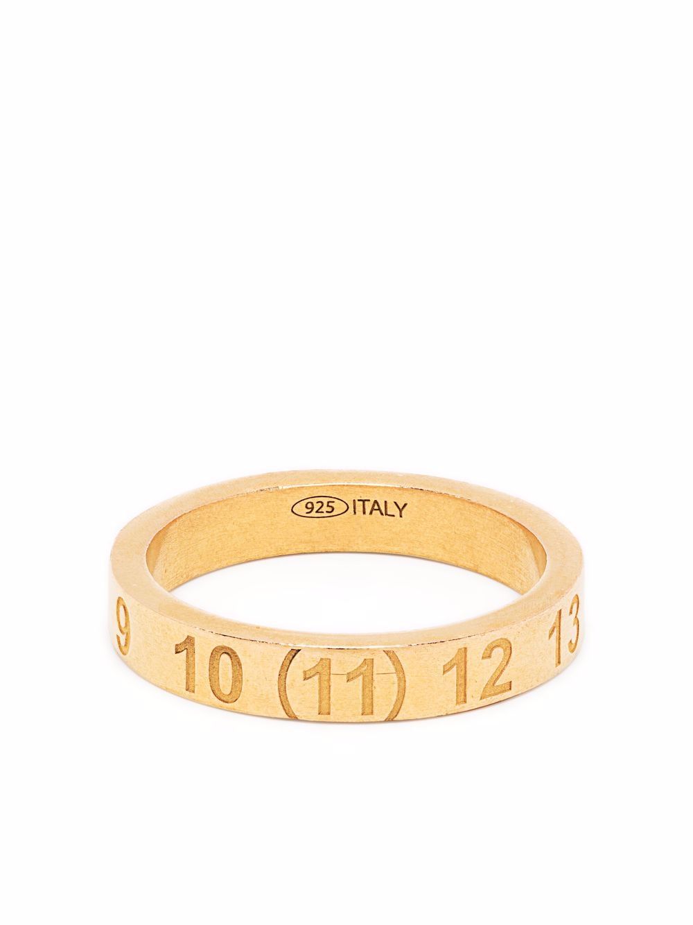 Maison Margiela 数字图案指环 - 金色