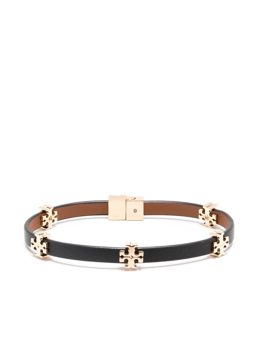 Tory Burch logo标牌细节手环 - 黑色