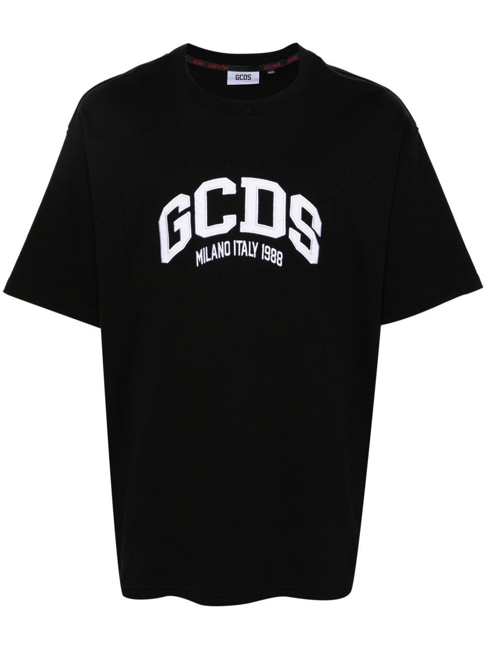 GCDS GCDS Lounge 棉T恤 - 黑色