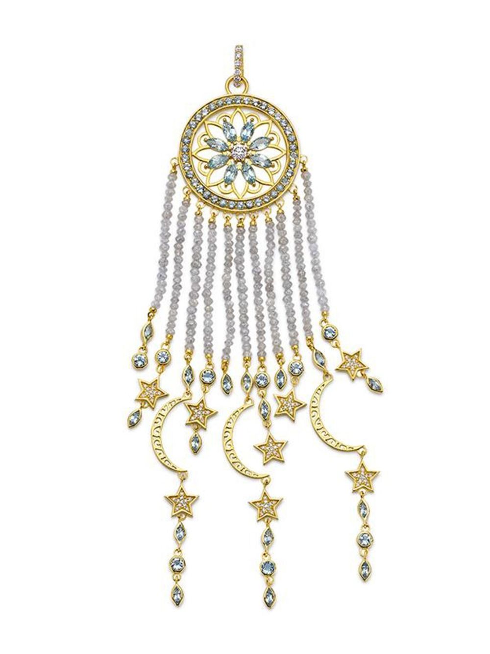 BUDDHA MAMA 20K黄金 Dream Catcher 钻石吊坠 - 金色