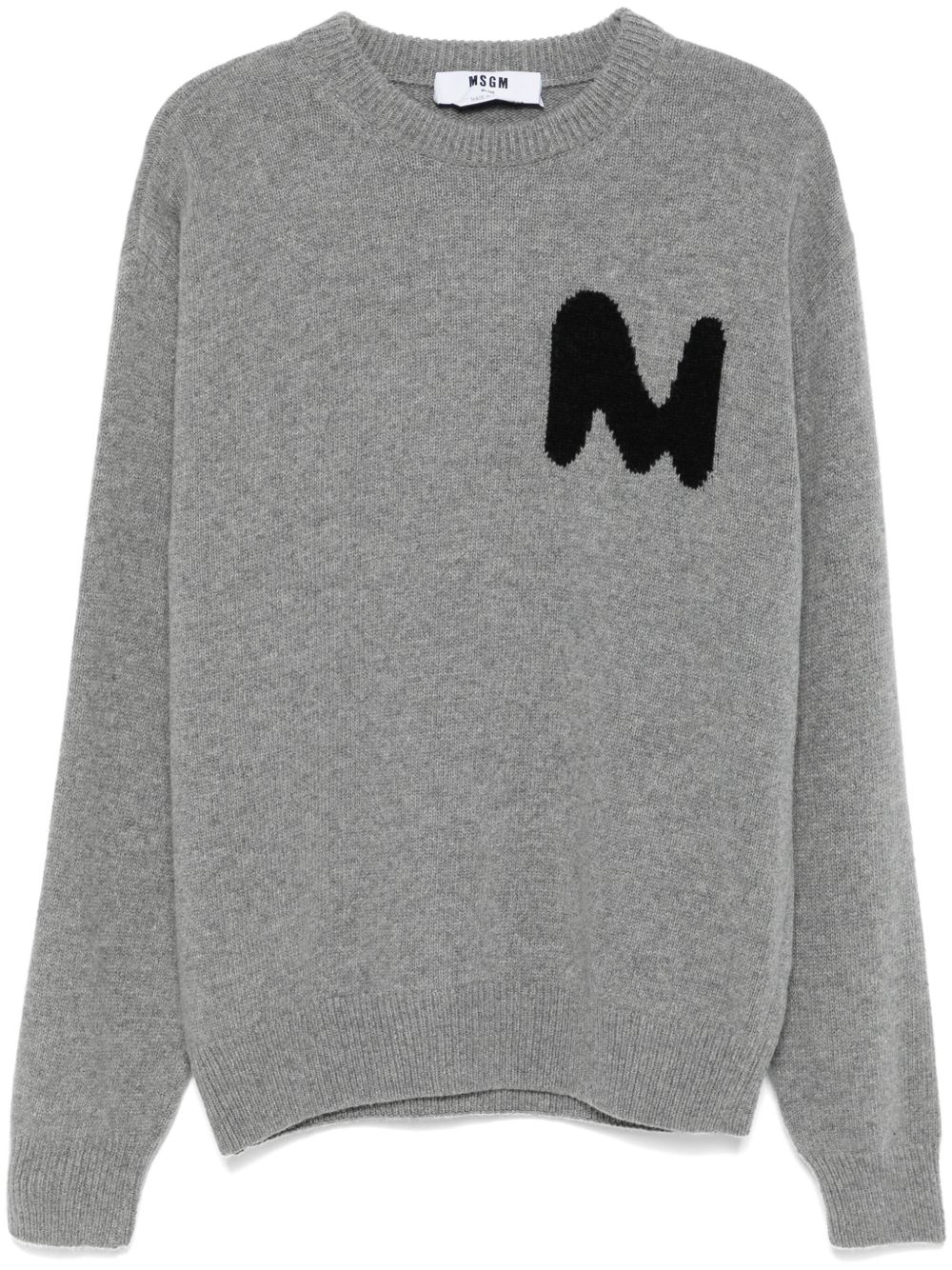 MSGM TheMwave 提花毛衣 - 灰色