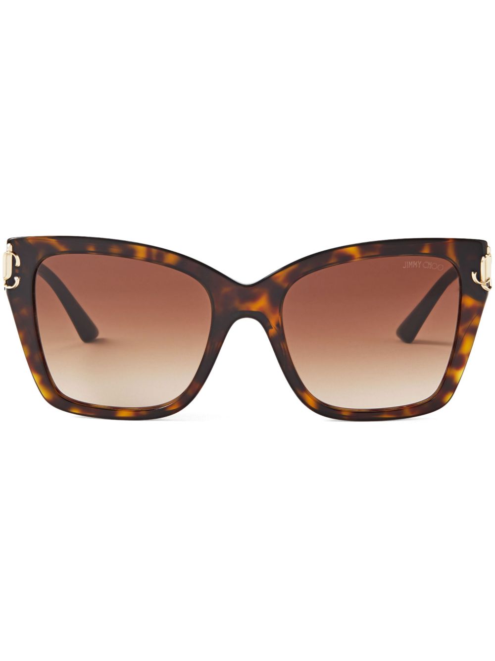 Jimmy Choo Eyewear Kira 方框太阳眼镜 - 褐色