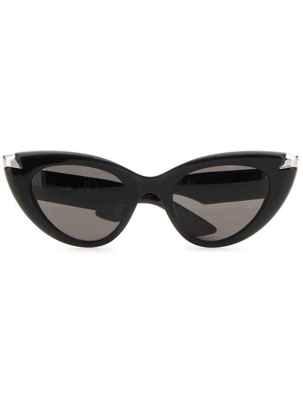 Alexander McQueen Eyewear Punk 猫眼框太阳眼镜 - 黑色
