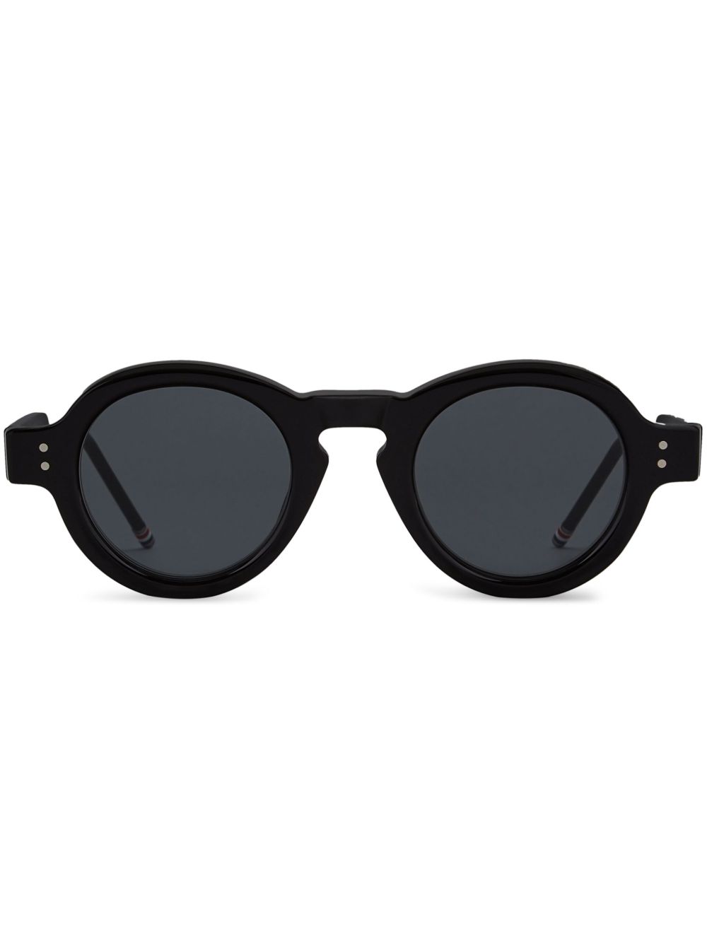 Thom Browne Eyewear 圆框太阳眼镜 - 黑色