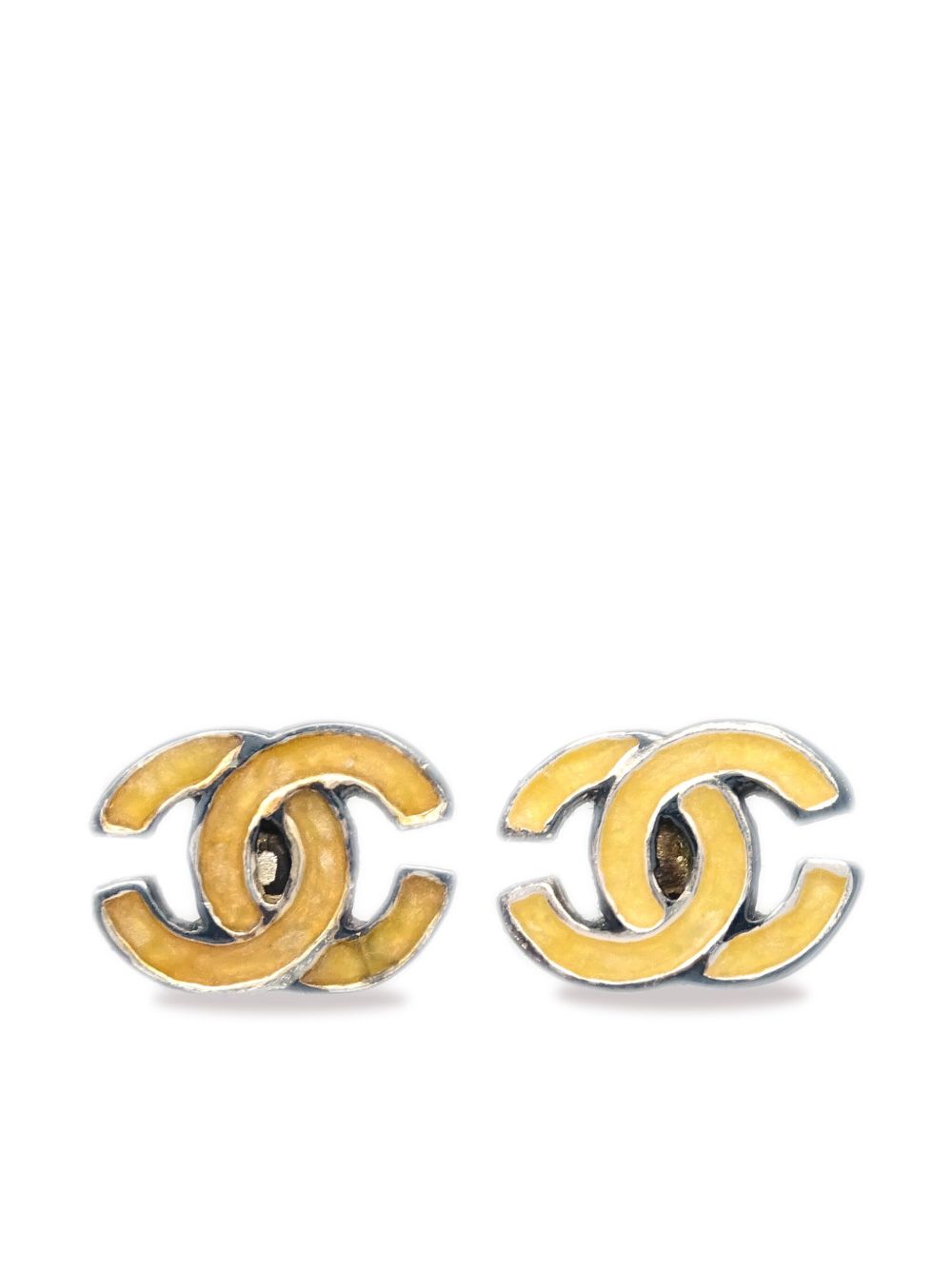 CHANEL Pre-Owned CC 耳钉（2000年典藏款） - 金色