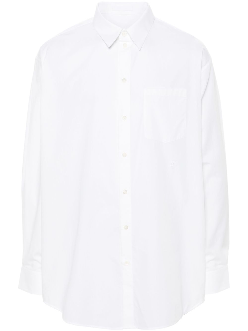 Helmut Lang 府绸棉衬衫 - 白色