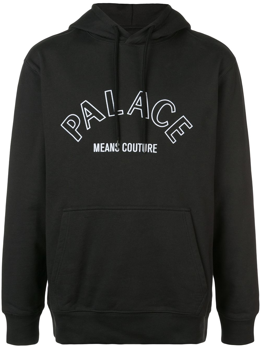 Palace logo印花连帽衫 - 黑色