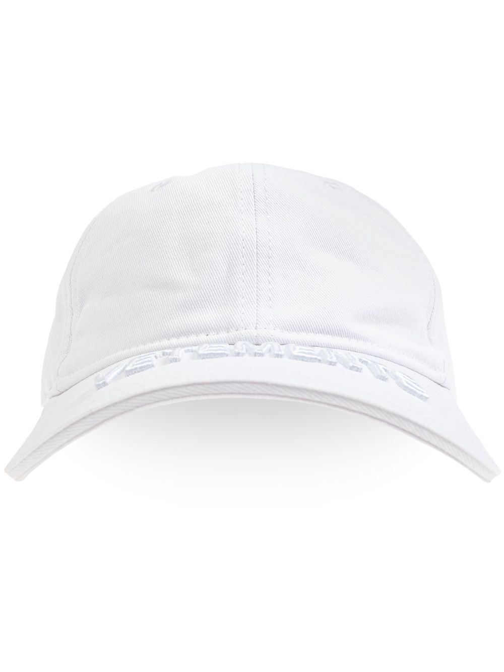 VETEMENTS logo贴花鸭舌帽 - 白色