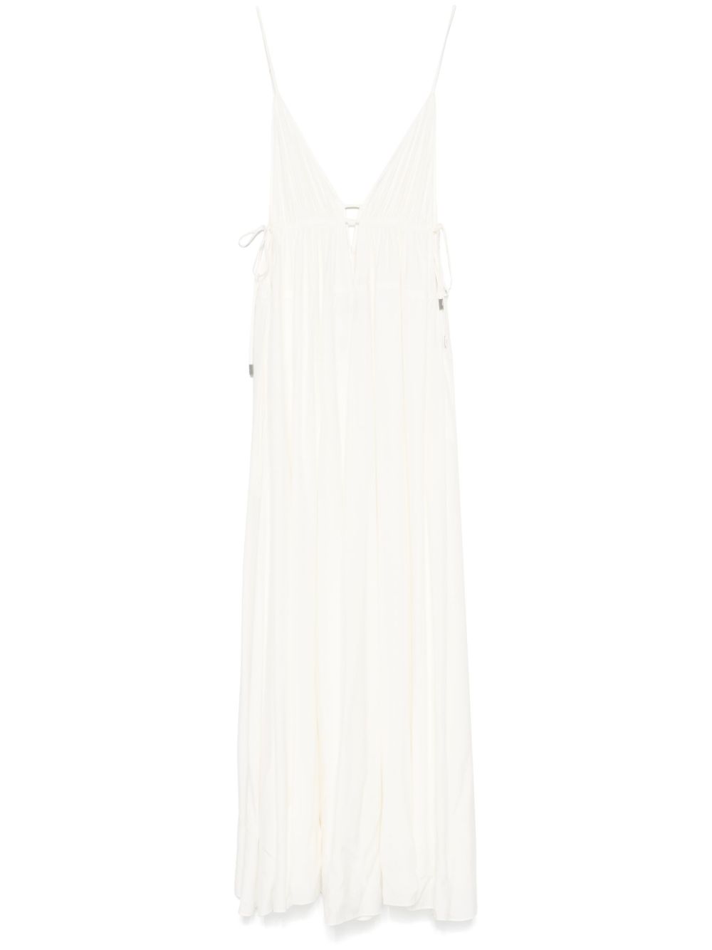 Simkhai plunging V-neck maxi dress - 白色