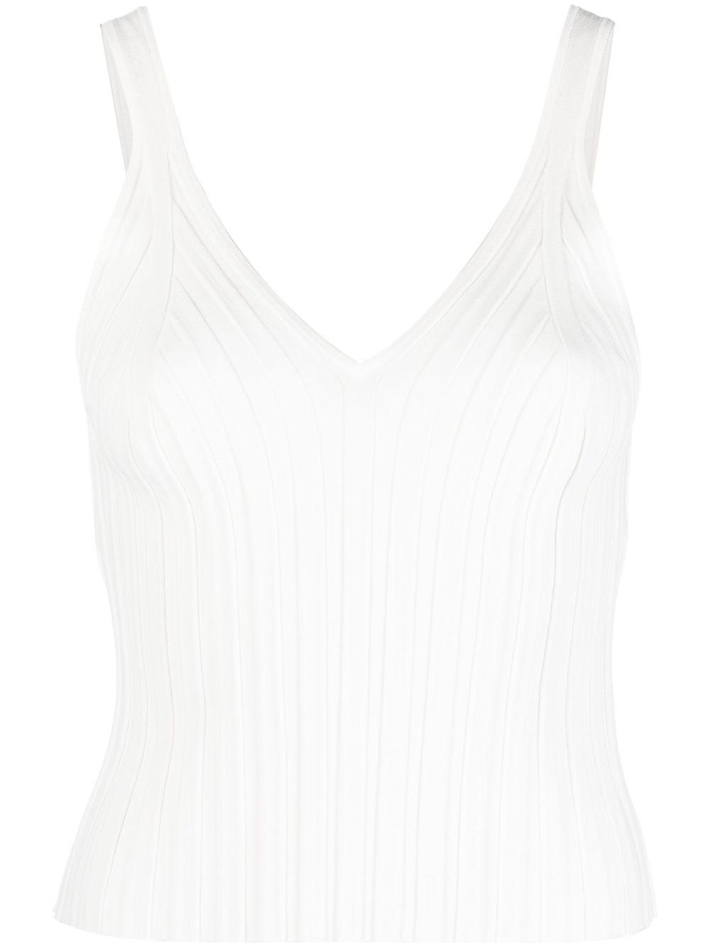 Helmut Lang Angela V领针织上衣 - 白色